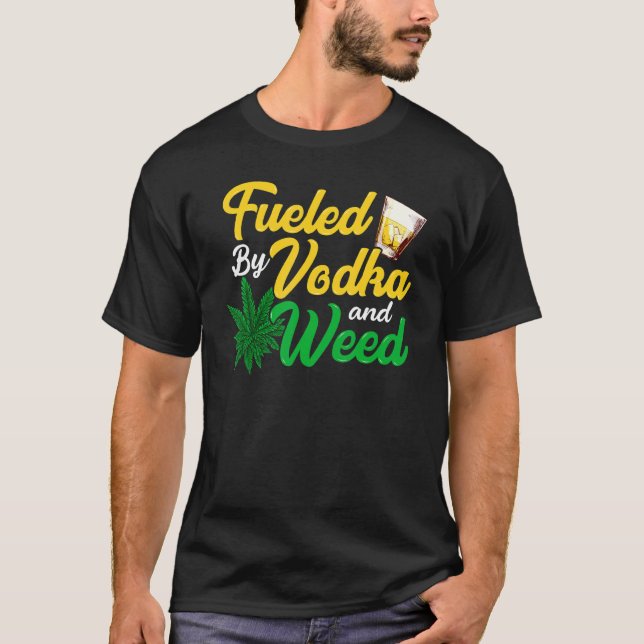 Camiseta Cócteles De Vodka Y Juntas De Malezas (Anverso)
