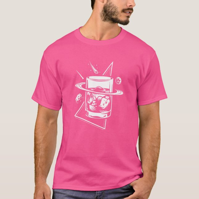 Camiseta Cócteles para beber alcohol de Whiskey Brandy Bour (Anverso)