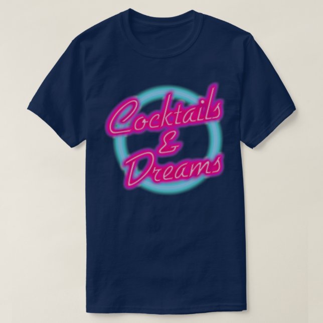 CAMISETA CÓCTELES Y SUEÑOS (Diseño del anverso)