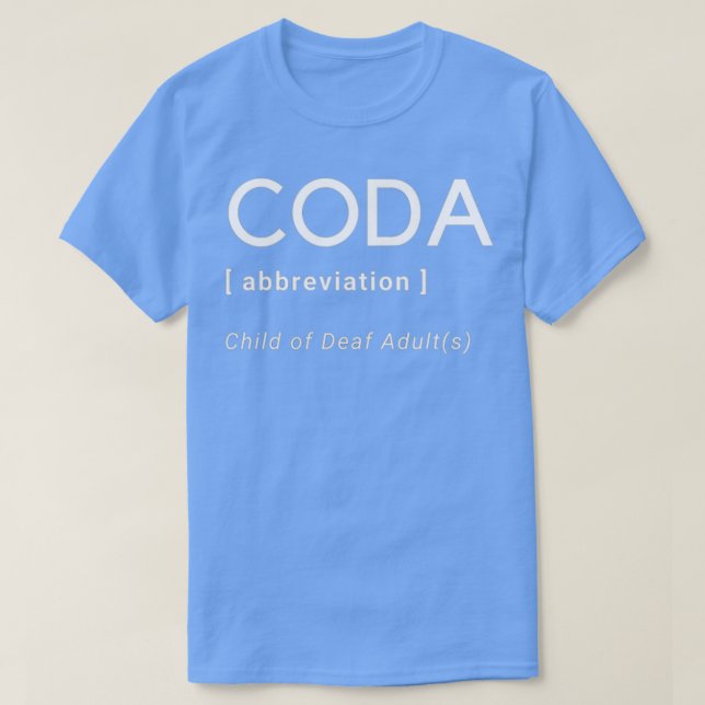 Camiseta CODA Niño de Adultos Sordos (Diseño del anverso)