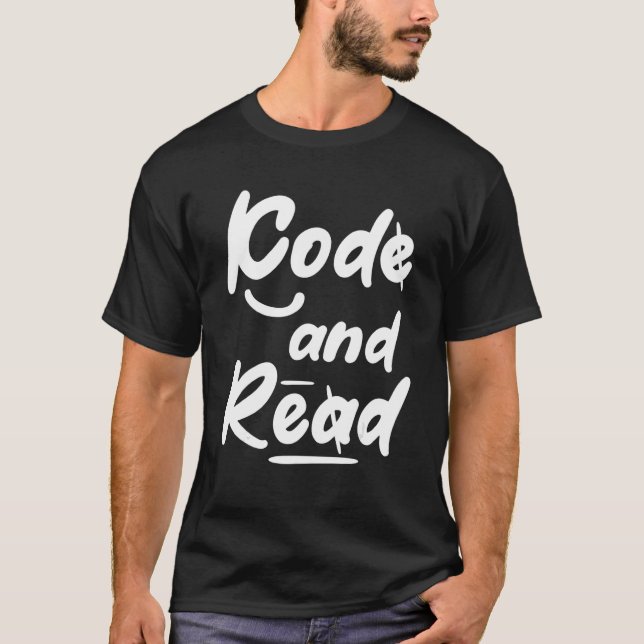 Camiseta Code And Read Retro Dyslexia Learning Disability D (Anverso)