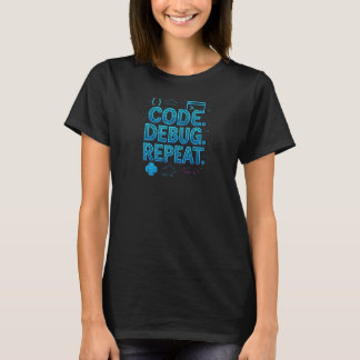 Camiseta Code. Debug. Repeat. – STEM Coding Art