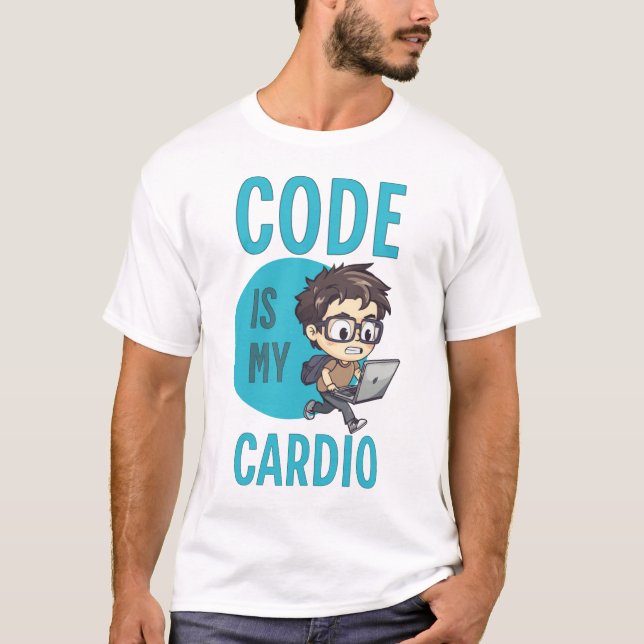 Camiseta Code Is My Cardio (Anverso)