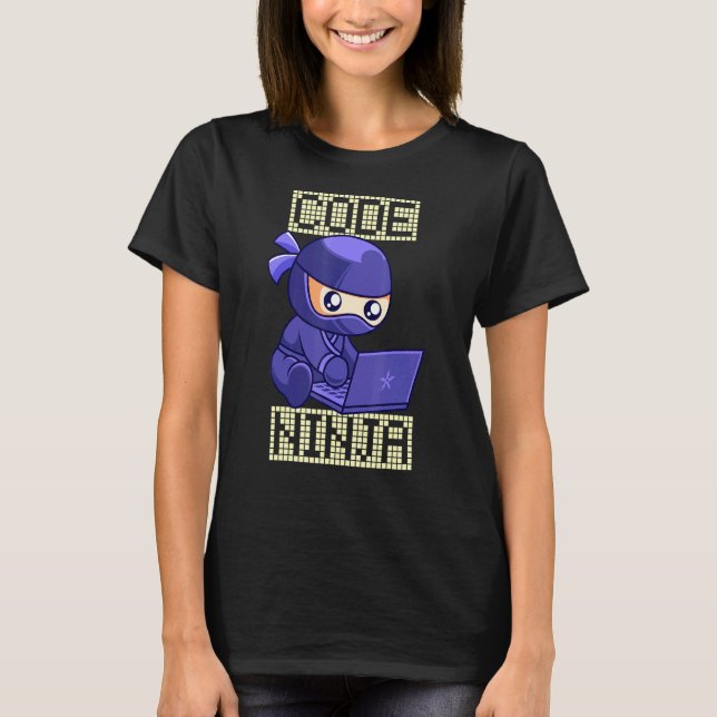 Camiseta Code Ninja Coder Software Developer Programador It (Anverso)