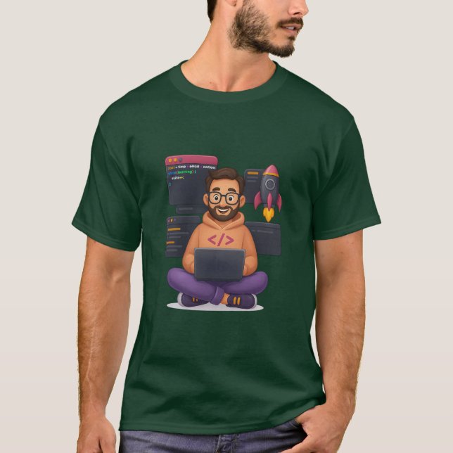 Camiseta Code to Grow – Programmer T-Shirt (Anverso)