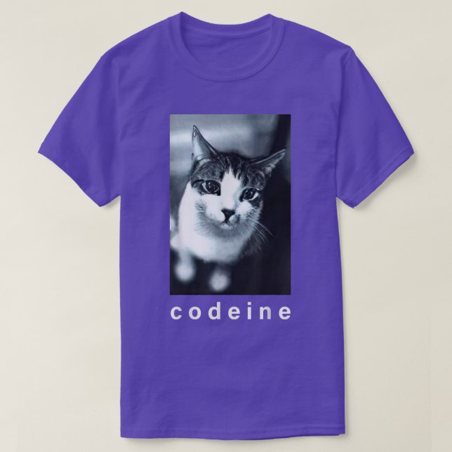 Camiseta Codeine Cat Funny  (Diseño del anverso)