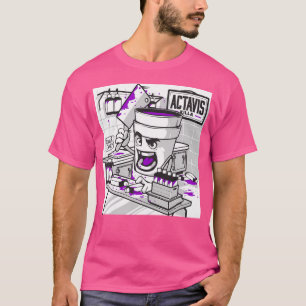 Camiseta Codeine Double Cup Leple Purple Drank Sizzurp Rap 