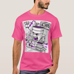 Camiseta Codeine Double Cup Leple Purple Drank Sizzurp Rap 