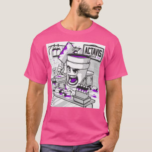 Camiseta Codeine Double Cup Leple Purple Drank Sizzurp Rap 