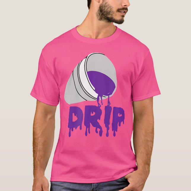 Camiseta Codeine Dream Drin Hip Púrpura Rap Medios Sociales (Anverso)