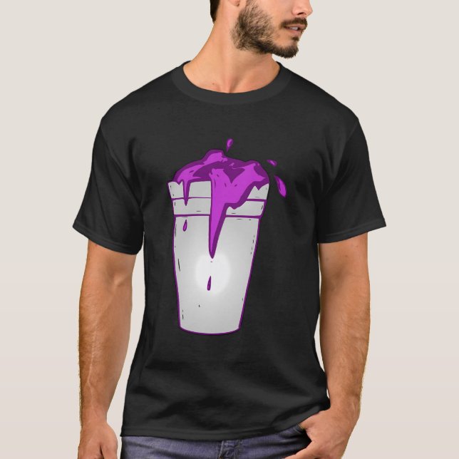 Camiseta Codeine Lean Double Cup Styrofoam Purple Drank Cou (Anverso)