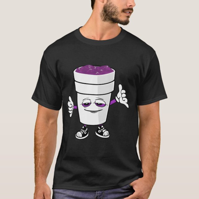 Camiseta Codeine Purple Brank Sizzurp Doble Copa de León (Anverso)