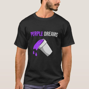 Camiseta Codeine Rap Síndrome de tos magra Púrpura