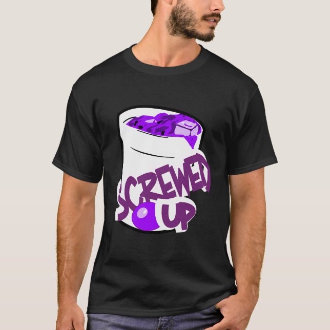 Camiseta Codeine Sizzurp Enjuiciado Promet Jarabe Para Tos  (Anverso)