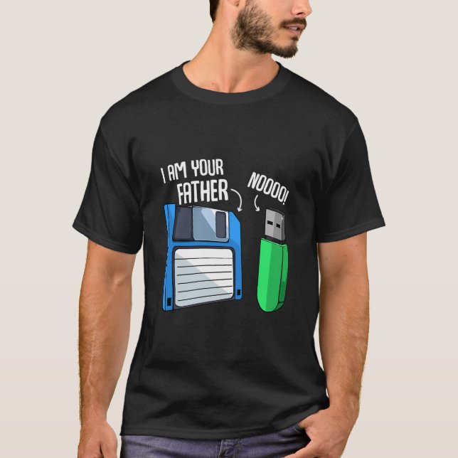 Camiseta Coder de disquete Ingeniería de Computadora Geek N (Anverso)