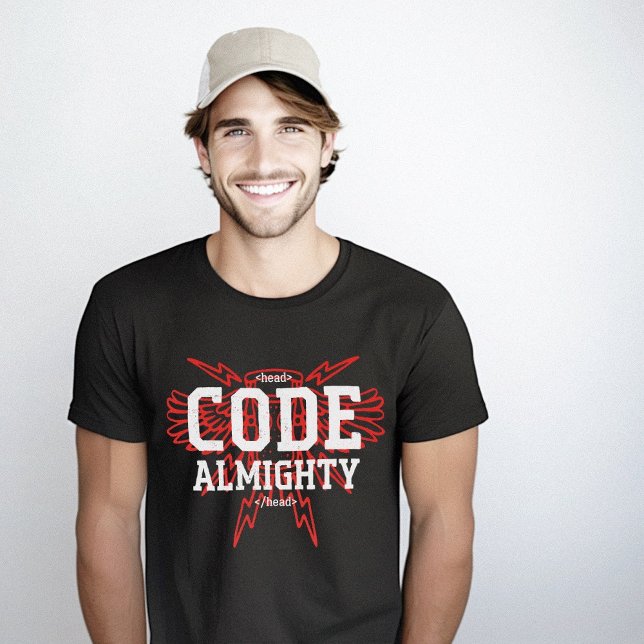 Camiseta Coder Geek Nerd Todopoderoso Código (Code Almighty Coder Geek Nerd T-Shirt)