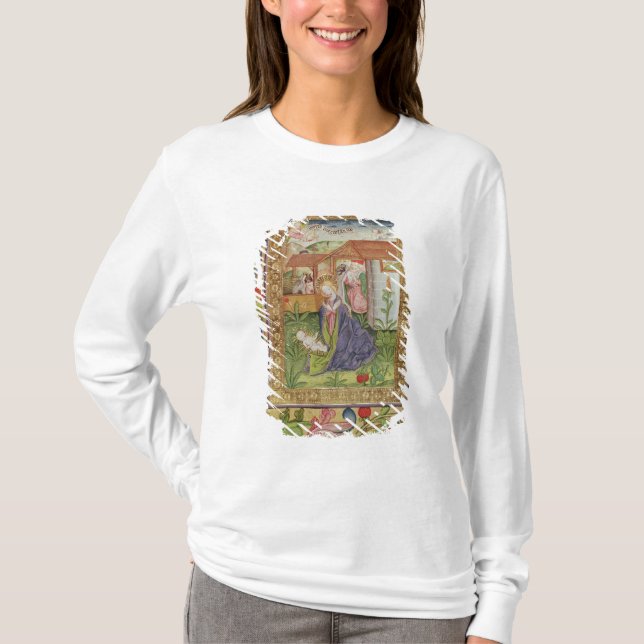 Camiseta Códice Ser de nov 2599 el F. 39v el nacimiento de (Anverso)