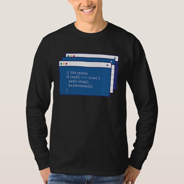 Camiseta Codificación de computadoras (Anverso)