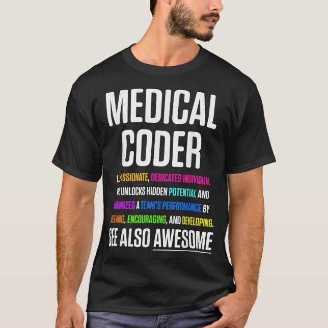 Camiseta Codificación de facturación de código médico (Anverso)