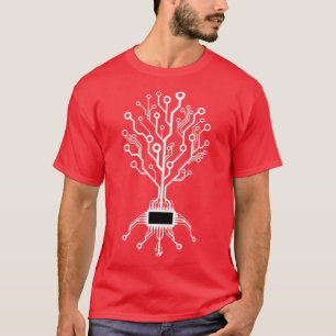 Camiseta Codificación de la computadora del árbol binario
