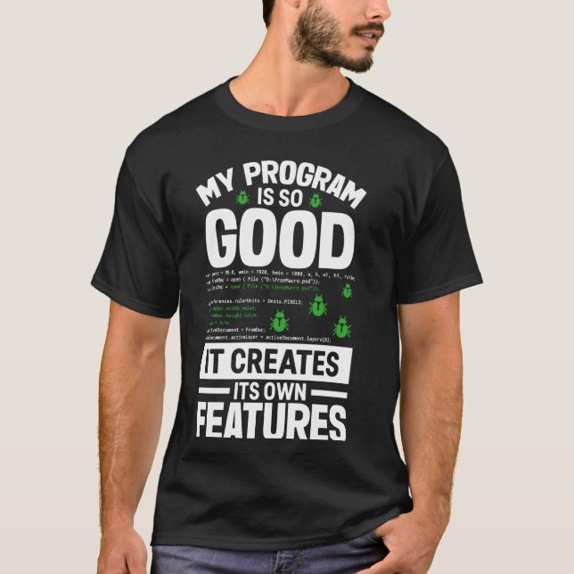 Camiseta Codificación de programación de programadores info (Anverso)