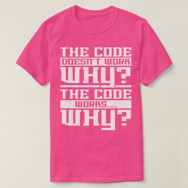 Camiseta Codificación del codificador del programador infor (Diseño del anverso)