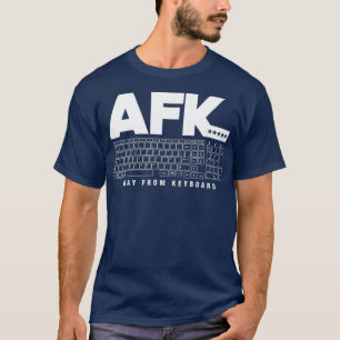 Camiseta Codificación del programador AFK lejos del teclado