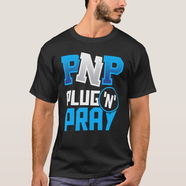 Camiseta Codificación del programador de programación PnP P (Anverso)