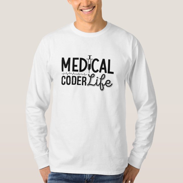 Camiseta Codificación del programador ICD Coder Life Assist (Anverso)