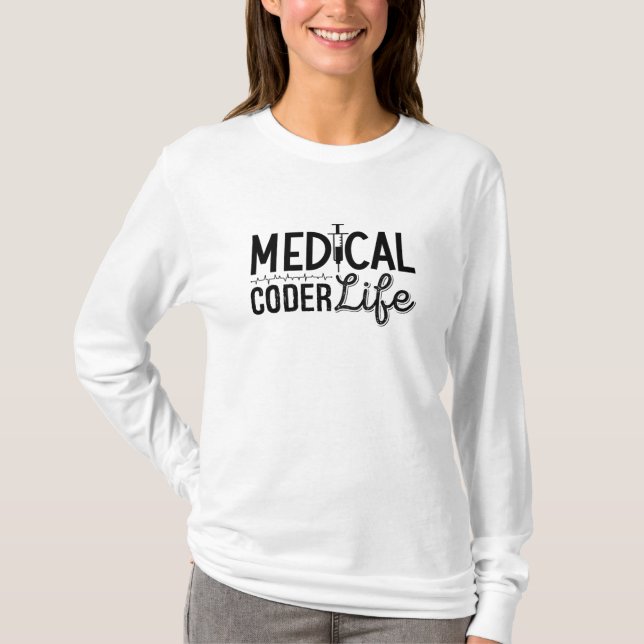 Camiseta Codificación del programador ICD Coder Life Assist (Anverso)