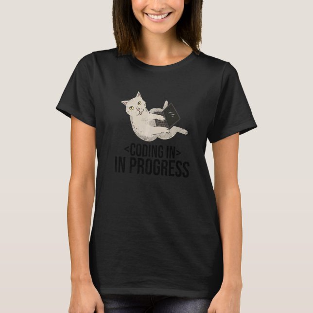 Camiseta Codificación En Curso Programador De Códigos Nerd (Anverso)