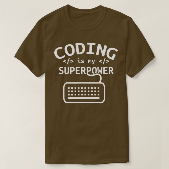 Camiseta Codificación es mi programa de software de código  (Diseño del anverso)