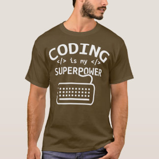 Camiseta Codificación es mi programa de software de código 