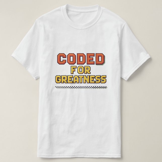 Camiseta Codificación ética de IA - Codificado para grandez (Diseño del anverso)