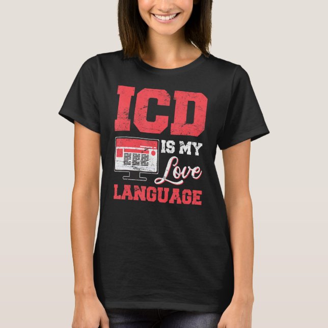 Camiseta Codificación médica de código médico ICD Facturaci (Anverso)