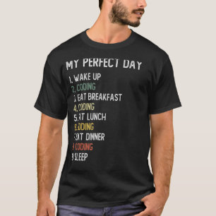 Camiseta Codificación perfecta para el día Hombres Codifica