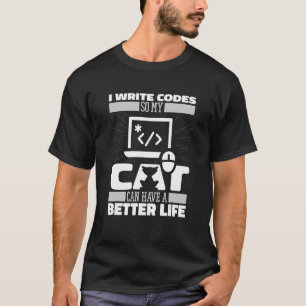 Camiseta Codificación Pro del desarrollador de software Cod