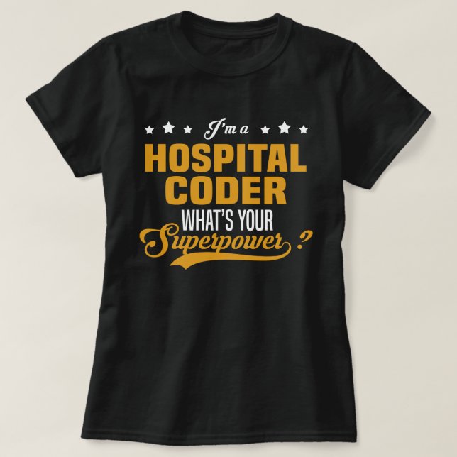 Camiseta Codificador de hospital (Diseño del anverso)