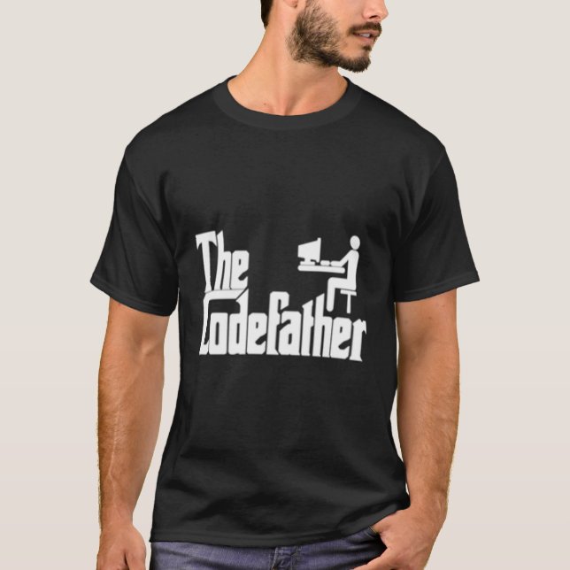 Camiseta Codificador de programadores Hacker Codefather (Anverso)
