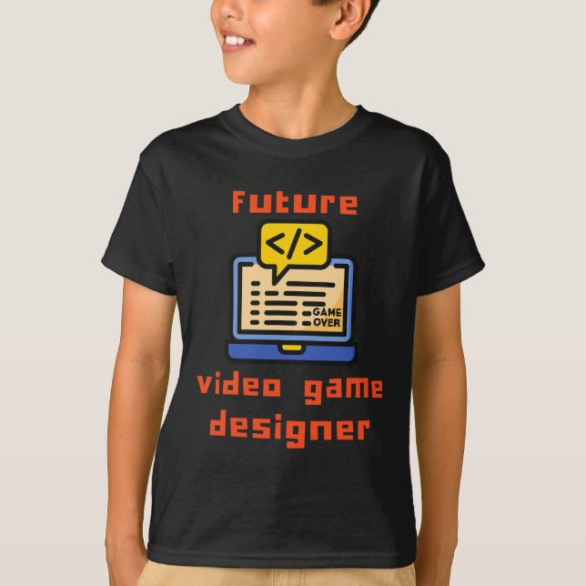 Camiseta Codificador del programador del Diseñador de video (Anverso)