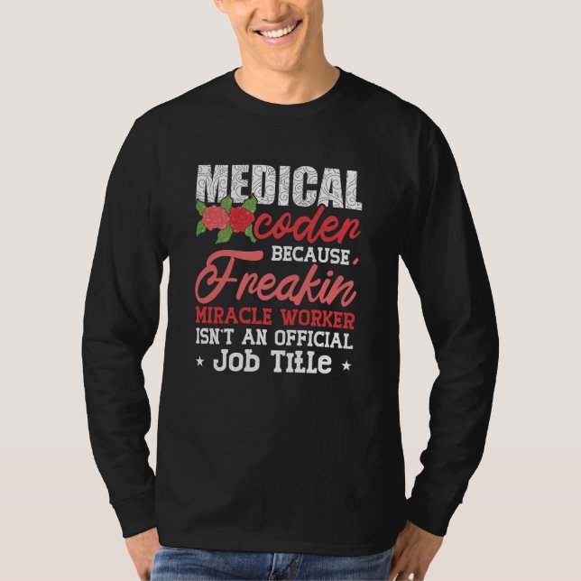 Camiseta Codificador médico debido a la codificación ICD de (Anverso)