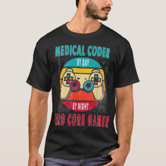 Camiseta Codificador Médico Por Día Por Noche Juego De Núcl