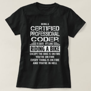 Camiseta Codificador profesional certificado