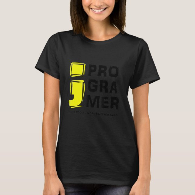 Camiseta Codificar Programador Informático Amo Codificación (Anverso)