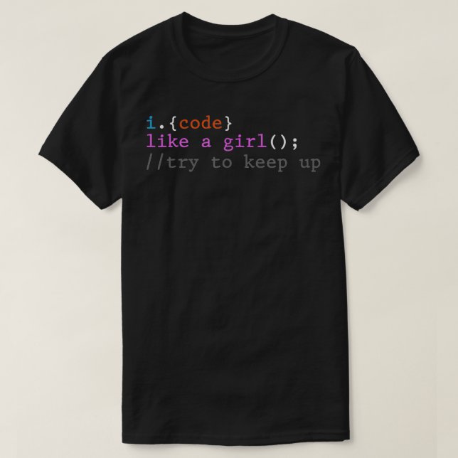 Camiseta Codifico como un programa de programación de progr (Diseño del anverso)