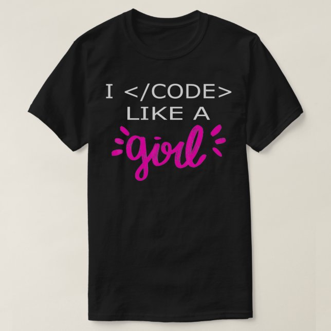 Camiseta Codifico Como Una Graciosa Computadora De Codifica (Diseño del anverso)