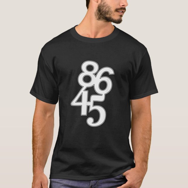 Camiseta Código 8645 para incriminar a Trump se resiste a d (Anverso)