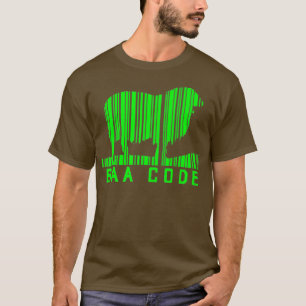 Camiseta Código Baa Código de barras Oveja Cordero Granjero