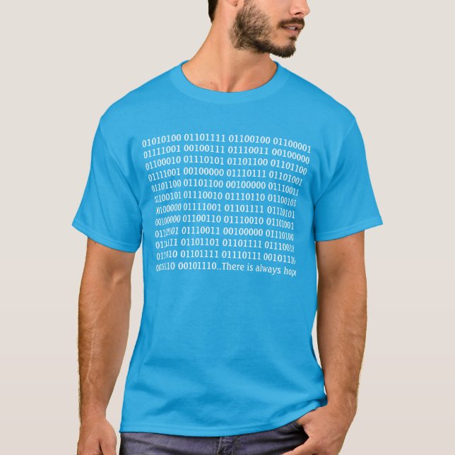CAMISETA CÓDIGO BINARIO CON MENSAJE GEEK (Anverso)
