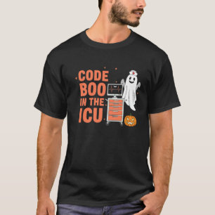 Camiseta Código Boo en la UCI Enfermera Divertida Halloween